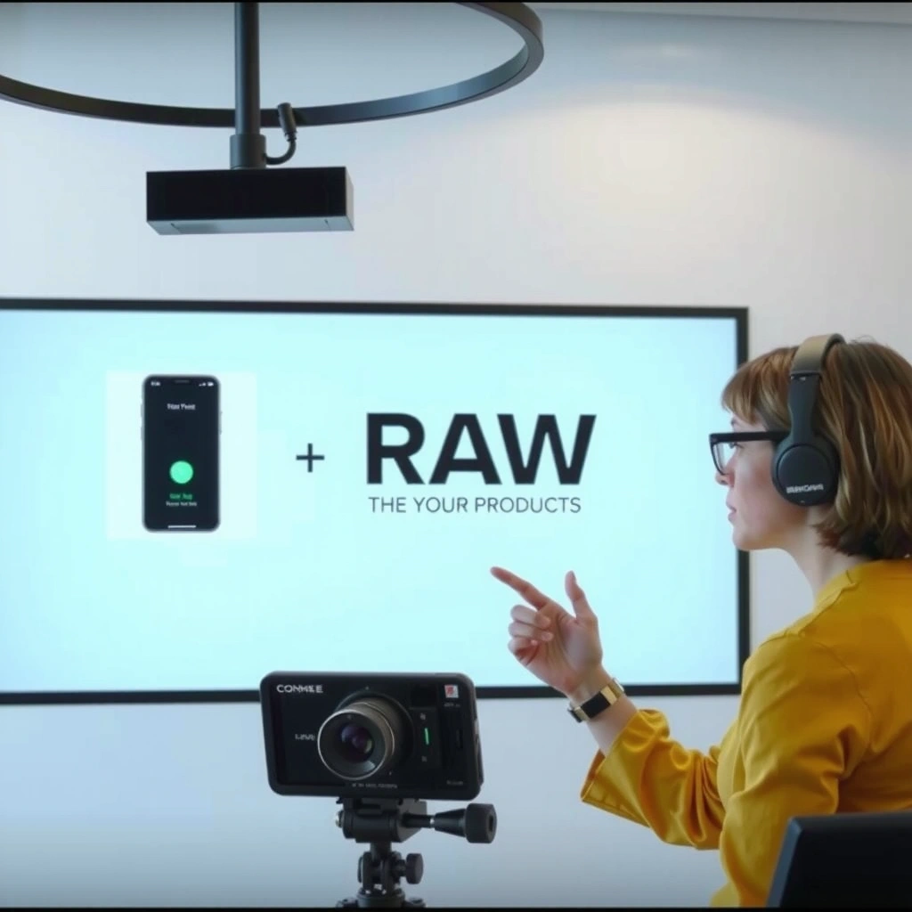 Before editing - raw product demo footage